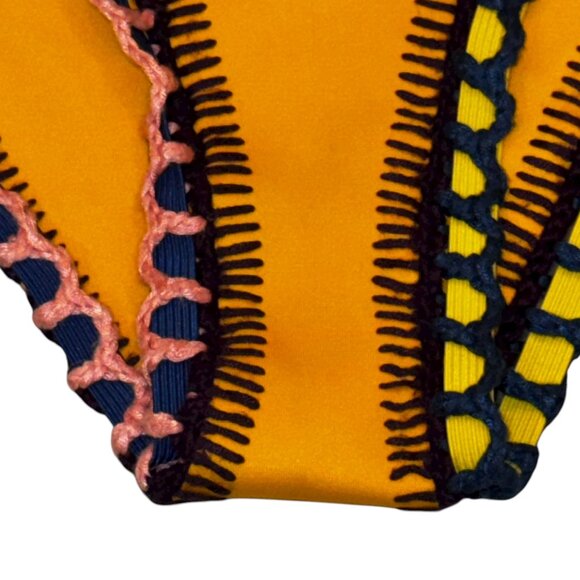 Kiini Crochet Yellow Bikini Bottoms Size Medium - Picture 9 of 12